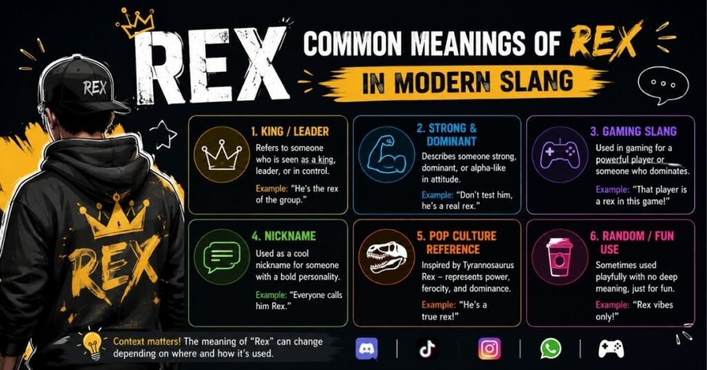 Common Meanings of Rex in Modern Slang
