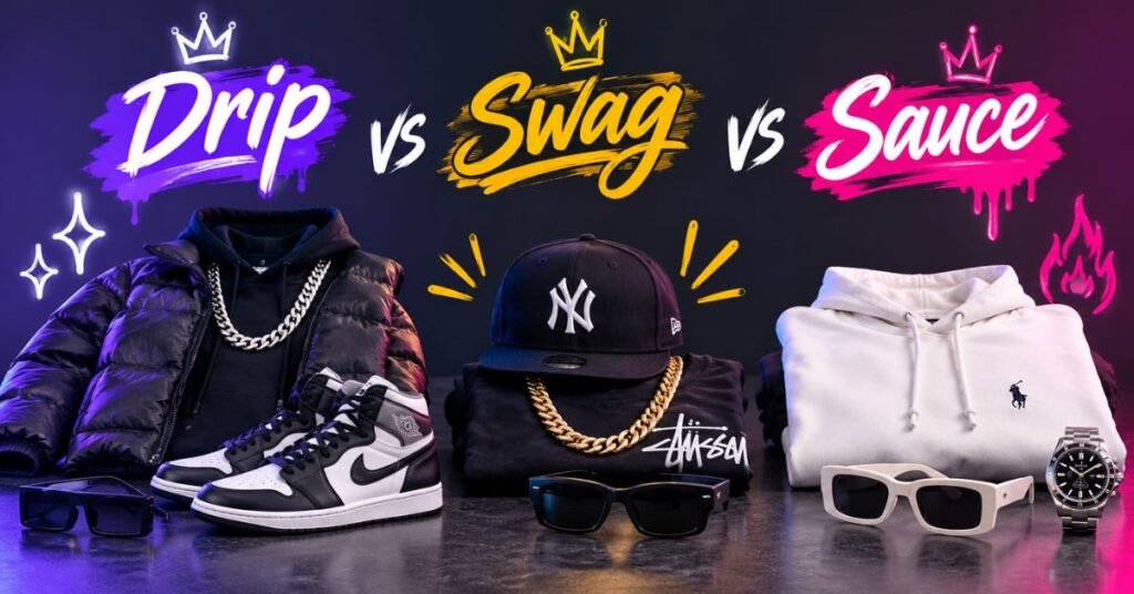 Drip vs. Swag, Sauce, and Other Slang