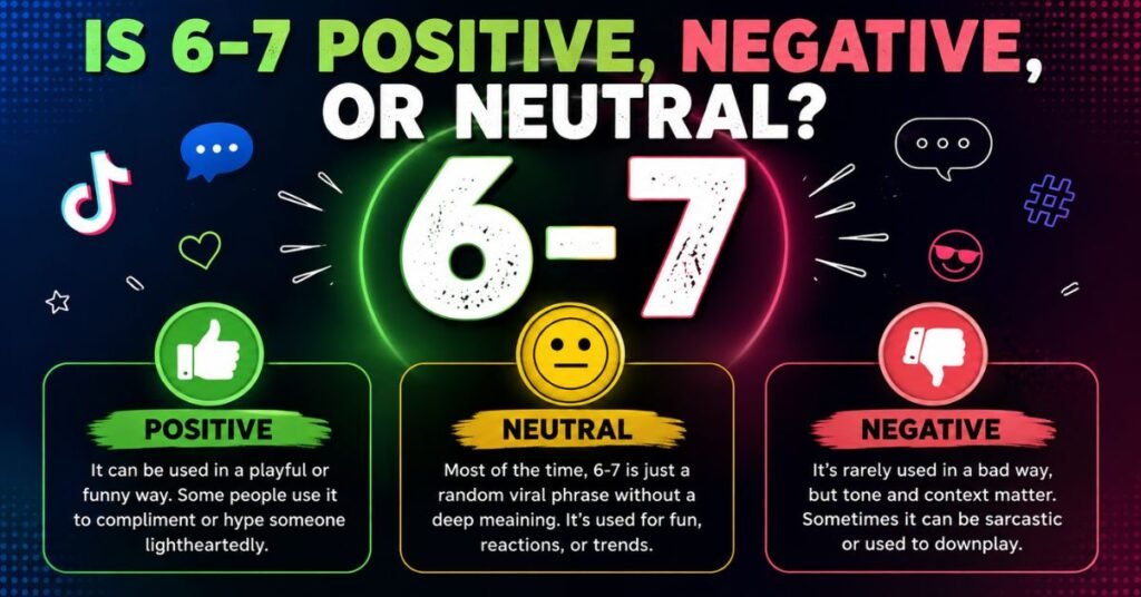 6-7 Slang Meaning: 10 Viral Facts You Should Know 2 Is 6-7 Positive, Negative, or Neutral?