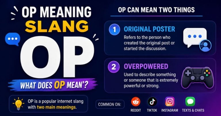 OP Meaning Slang