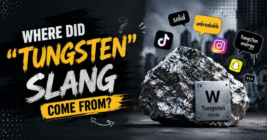 Where Did "Tungsten" Slang Come From?