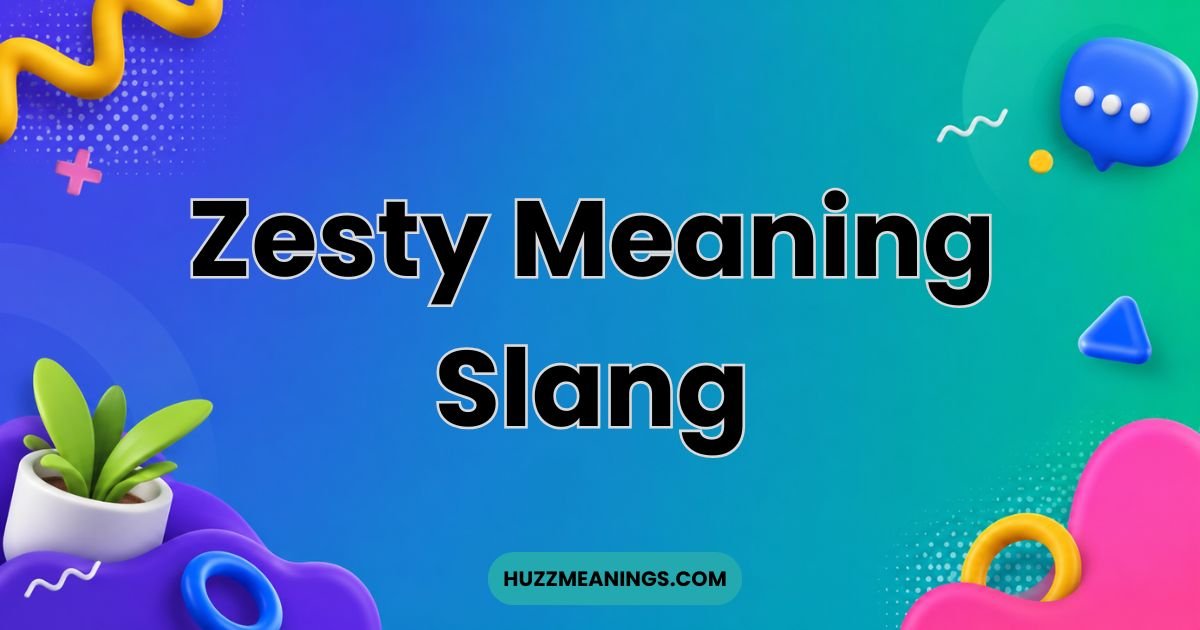 Zesty Meaning Slang