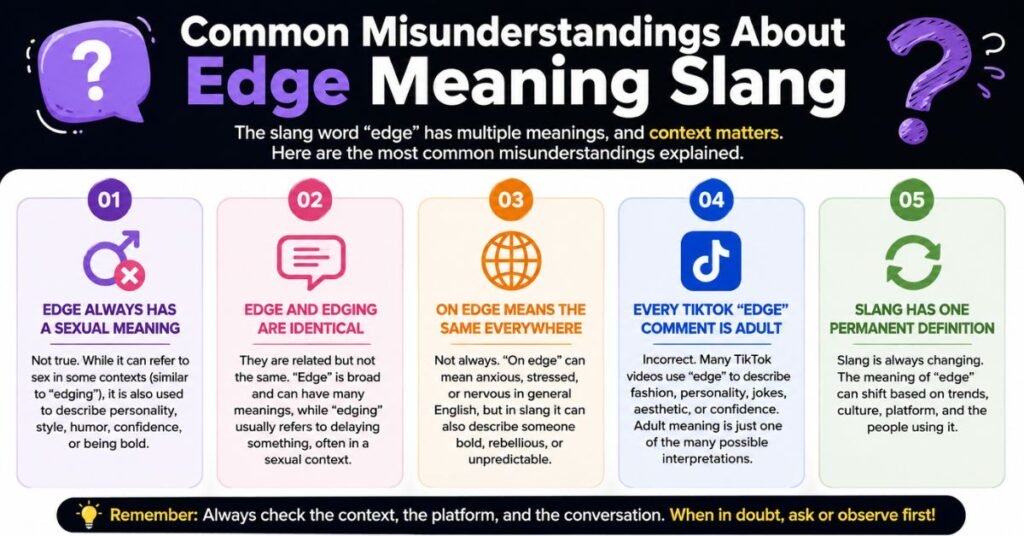 Common Misunderstandings About Edge Meaning Slang