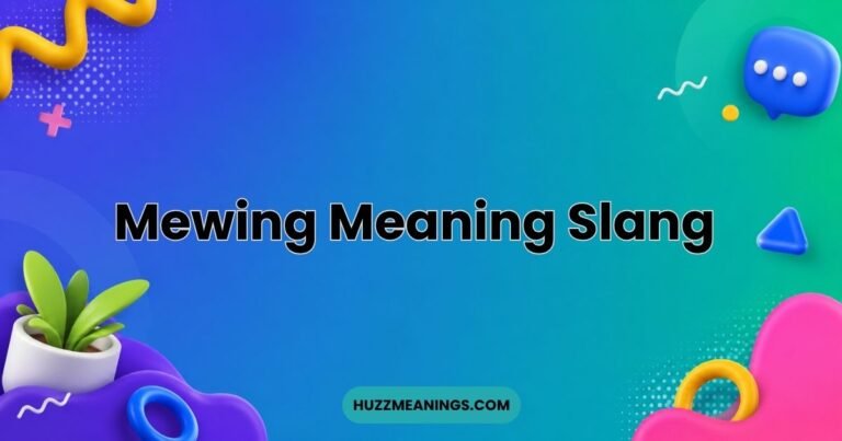 Mewing Meaning Slang