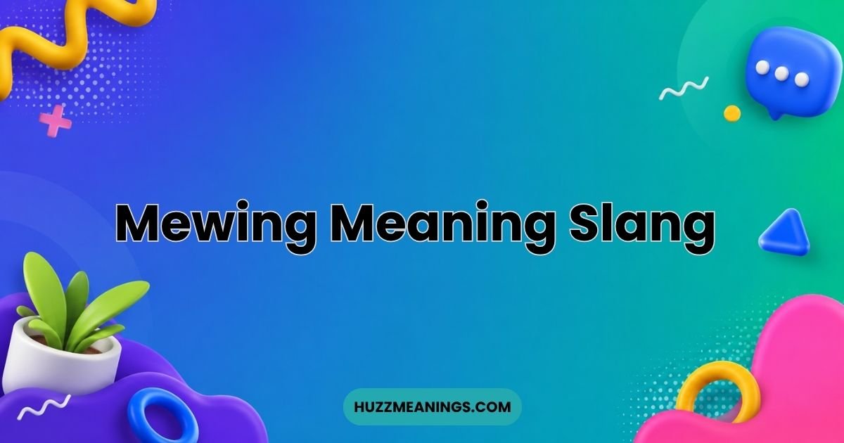 Mewing Meaning Slang