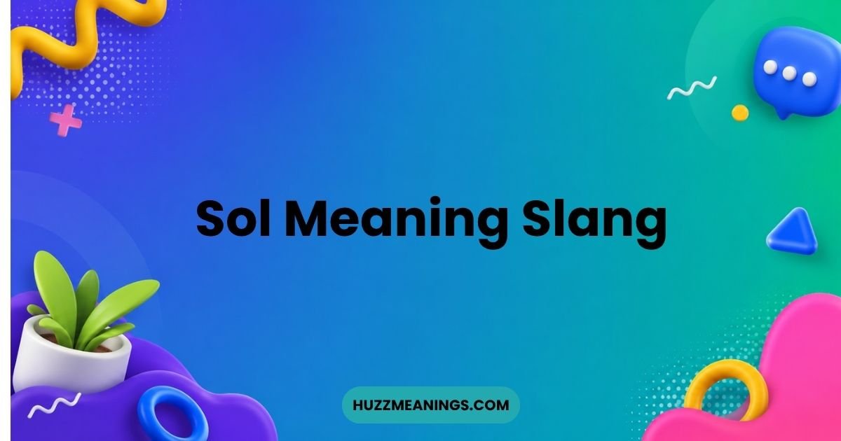 Sol Meaning Slang