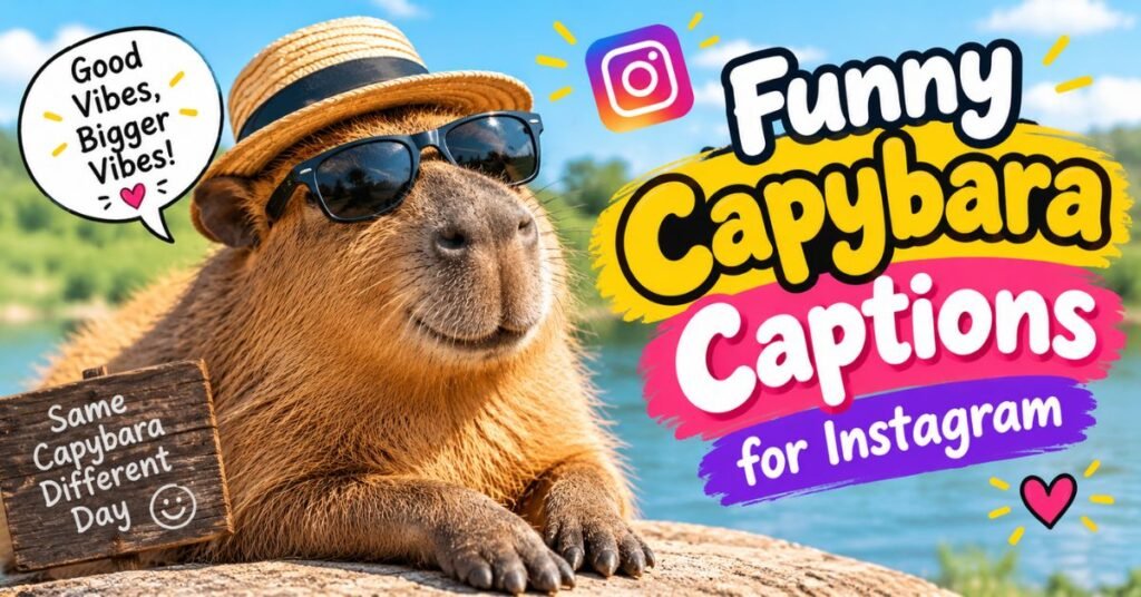 Funny Capybara Captions for Instagram