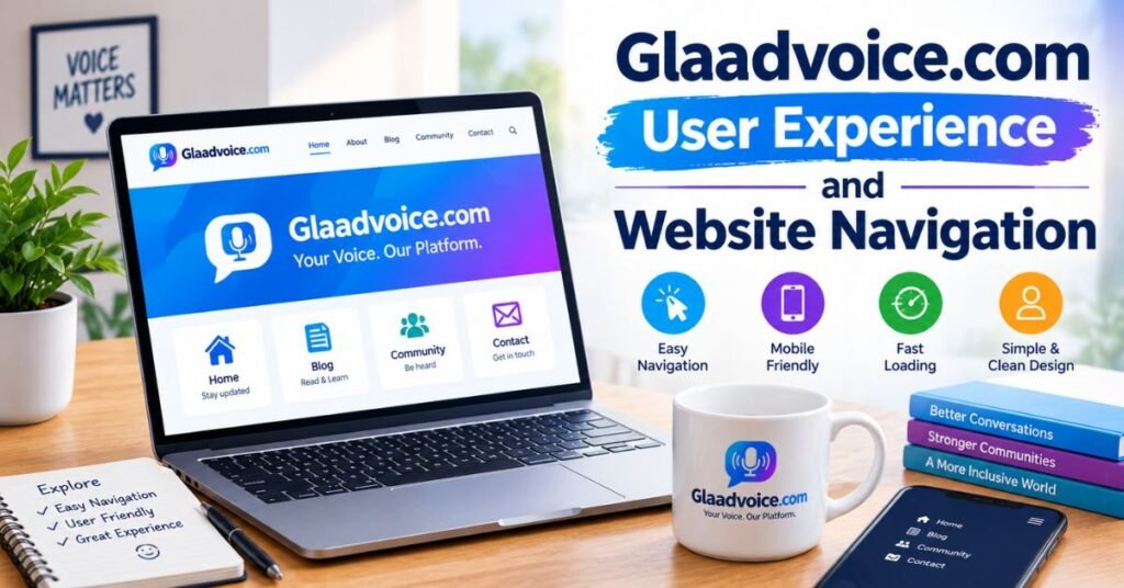 Glaadvoice.com User Experience and Website Navigation