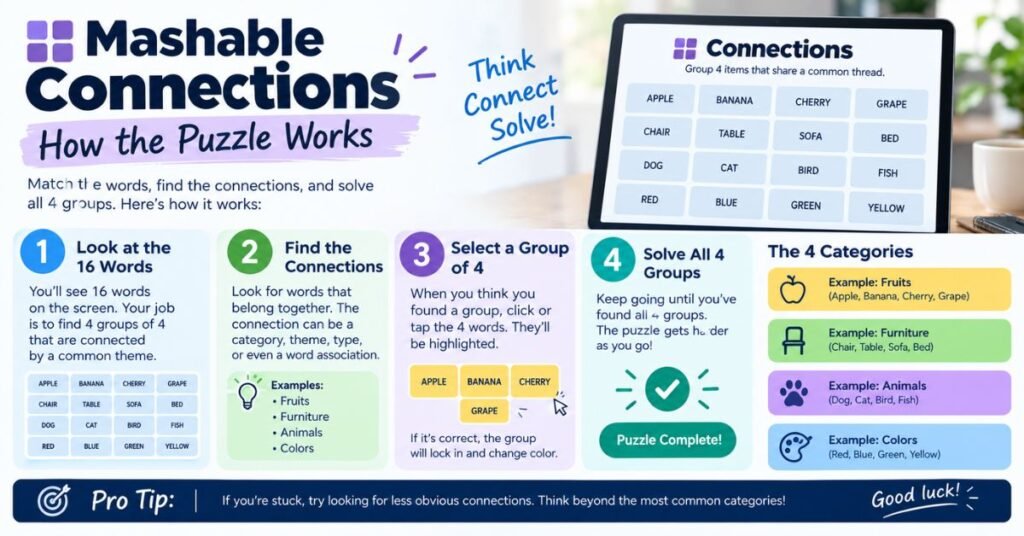 How the Mashable Connections Puzzle Works