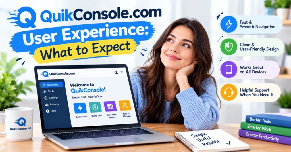 250:QuikConsole.com Guide: Features, Safety, Benefits & User Experience 2 QuikConsole.com User Experience: What to Expect