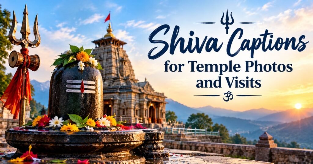 Shiva Captions for Temple Photos and Visits